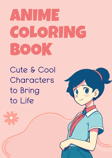 Free Anime Coloring Book Template to Edit Online