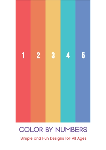 Free Editable Color-by-Number Coloring Book Template to Edit Online