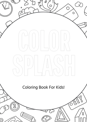 Free Colorful Kids Coloring Book Template to Edit Online