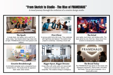 Free Studio Business Storyboard Template to Edit Online