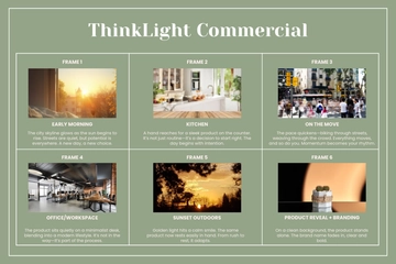 Modern Commercial Storyboard Template to Download