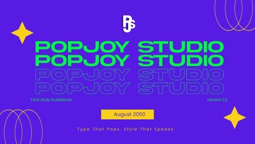 Free Colorful Brand Guidelines Font Style Template to Edit Online Free Colorful Brand Guidelines Font Style Template to Edit Online