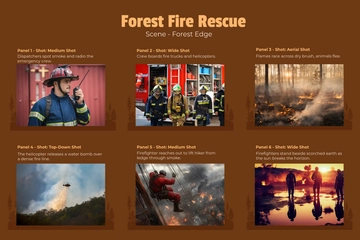 Free Brown Storyboard Project Template to Edit Online