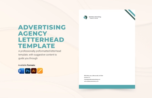 Advertising Agency Letterhead Template