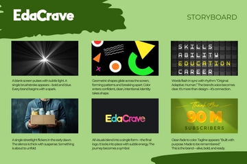 Free Creative Branding Storyboard Template to Edit Online