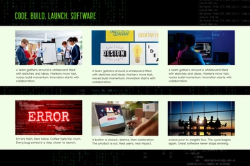 Free Software Development Storyboard Template to Edit Online