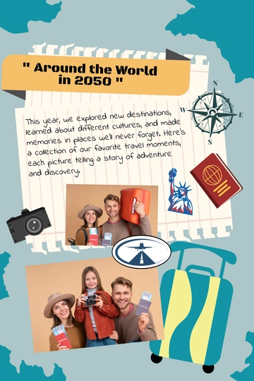 Free Travel Yearbook Template to Edit Online