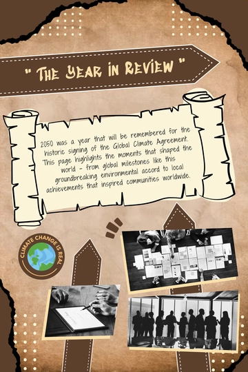 Free Historical Yearbook Template to Edit Online