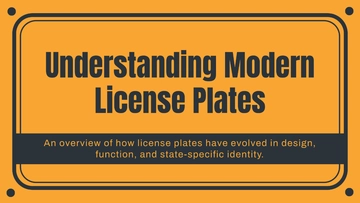 Free License Plate Presentation Template to Edit Online