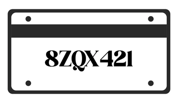 License Plate Number Template to Download