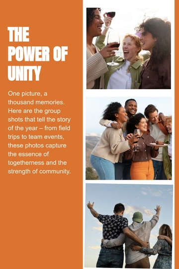 Free Group Photo Yearbook Template to Edit Online