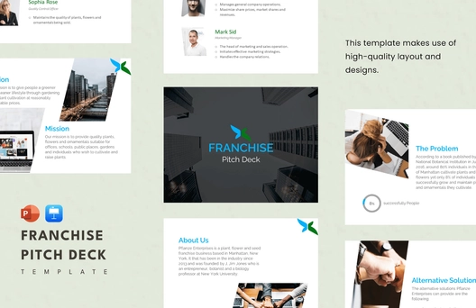 Franchise Pitch Deck Template