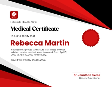 Free Employer-Requested Medical Certificate Template to Edit Online