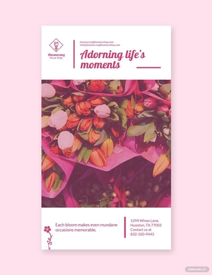 Flower Shop Whatsapp Post Template