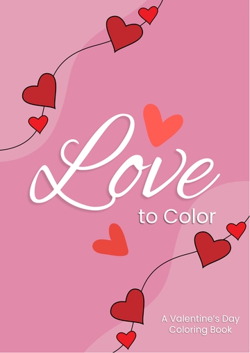 Free Valentine’s Day Coloring Book Template to Edit Online