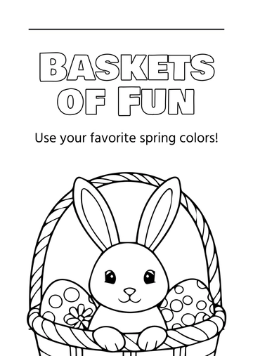 Free Easter Coloring Book Template to Edit Online