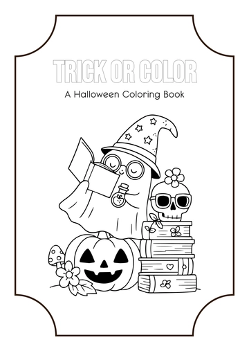 Free Halloween Coloring Book Template to Edit Online