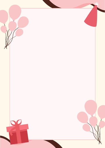 Free Creative Birthday Menu Background Template to Edit Online