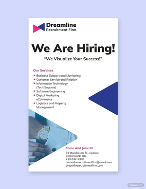Recruitment Firm Whatsapp Post Template