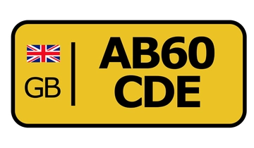 Free Great Britain License Plate Template to Edit Online