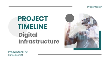 Free Minimalist Timeline Presentation to Edit Online