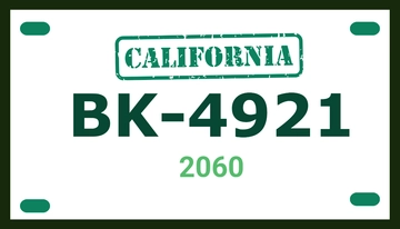 Free Bike License Plate Template to Edit Online