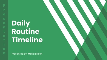 Free Daily Timeline Presentation to Edit Online