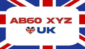 Free UK License Plate Template to Edit Online