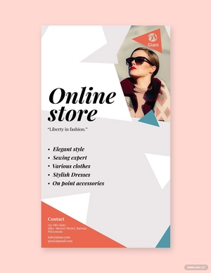 Online Store Whatsapp Post Template