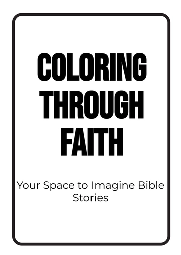Free Blank Christian Coloring Book Template to Edit Online