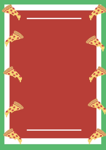 Free Colorful Pizza Menu Background Template to Edit Online