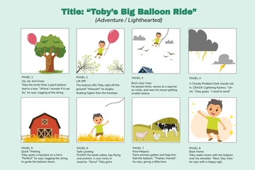 Free Storyboard Drawing Template to Edit Online