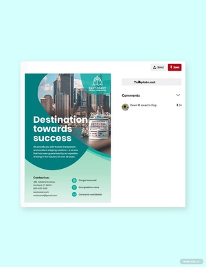 Shipping Pinterest Pin Template