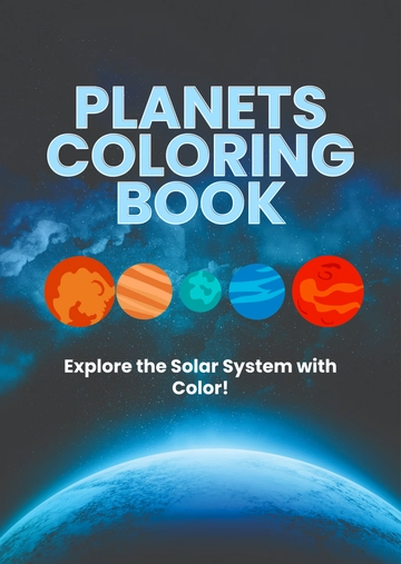 Free Planets Coloring Book Template to Edit Online