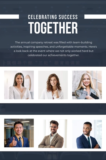 Free Corporate Event Yearbook Template to Edit Online