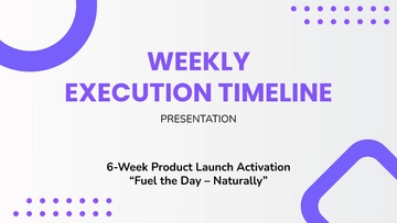Free Weekly Timeline Presentation to Edit Online