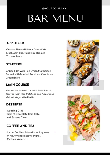 Free Coffee Drink Menu Template to Edit Online