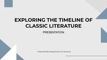 Free Classic Timeline Presentation to Edit Online
