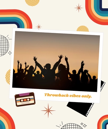 Free Blank Retro Polaroid Template to Edit Online