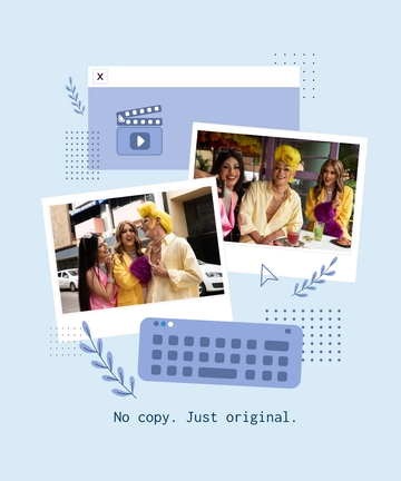 Free Unique Background Polaroid Template to Edit Online