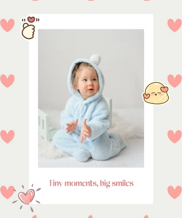 Free Cute Polaroid Design Template to Edit Online