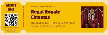 Free Movie Golden Ticket Template to Edit Online