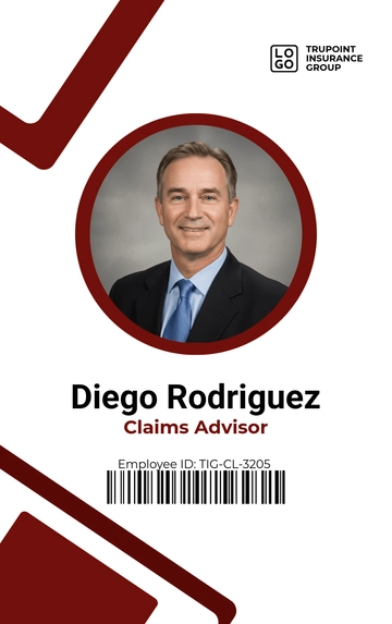 Free Customizable Employee ID Card Template to Edit Online