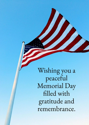 Free Beautiful Memorial Day Wishes Template to Edit Online