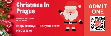 Free Holiday Movie Ticket Template to Edit Online