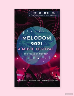 Music Festival Whatsapp Post Template