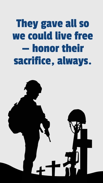 Free Memorial Day Sayings Honor Template to Edit Online