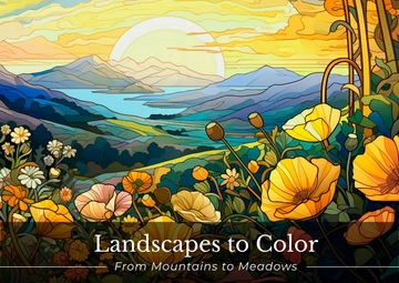 Free Landscape Coloring Book Template to Edit Online