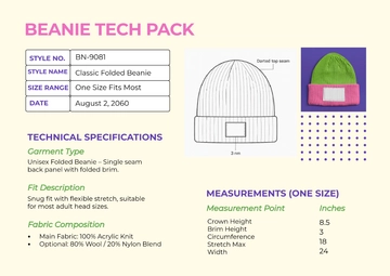 Free Beanie Tech Pack Template to Edit Online