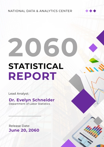 Free Printable Statistical Report Cover Page Template to Edit Online